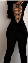 Load image into Gallery viewer, Black laced romper

